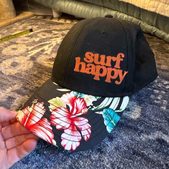 OTTO Black Floral Surf Happy Cap - Picture 2 of 5